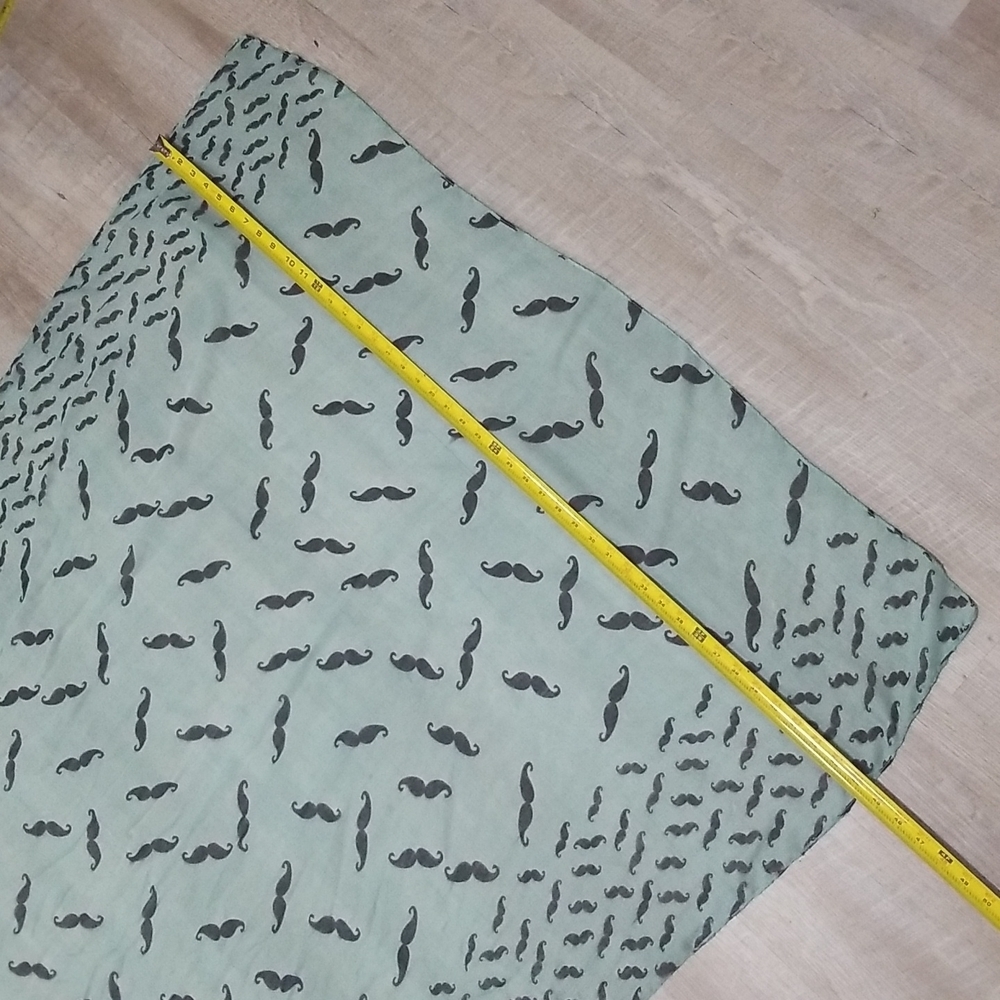 Scarf - Large Scarf Mustache Pattern - image 3